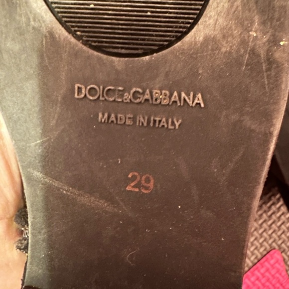 Dolce Gabbana girls suede tall boots - Picture 3 of 5